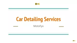 Car Detailing Services