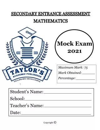 mock exam 2021