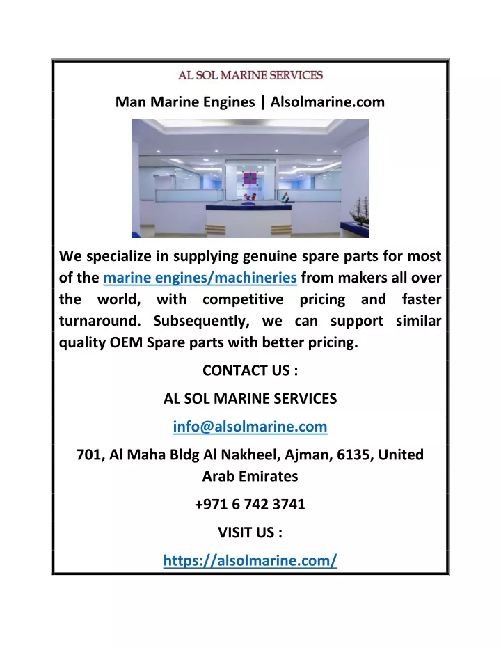man marine engines alsolmarine com