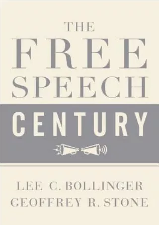 [Epub] The Free Speech Century Full