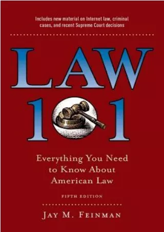 pdf download books Law 101: Everything You Need to Know about American Law Full