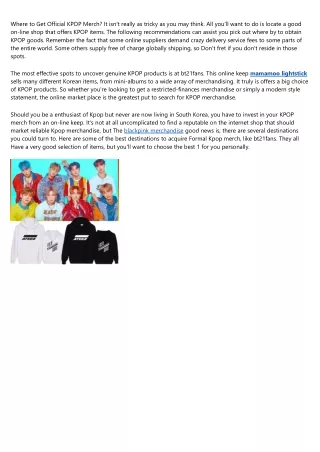 where to get official kpop merch it isn t really