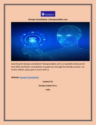 devops consultation devopsenabler com