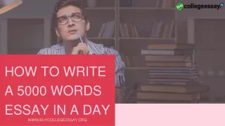How To Write A 5000 Words Essay In A Day