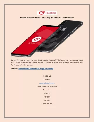 second phone number line 2 app for android