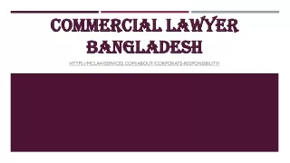 Commercial lawyer Bangladesh