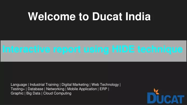 welcome to ducat india