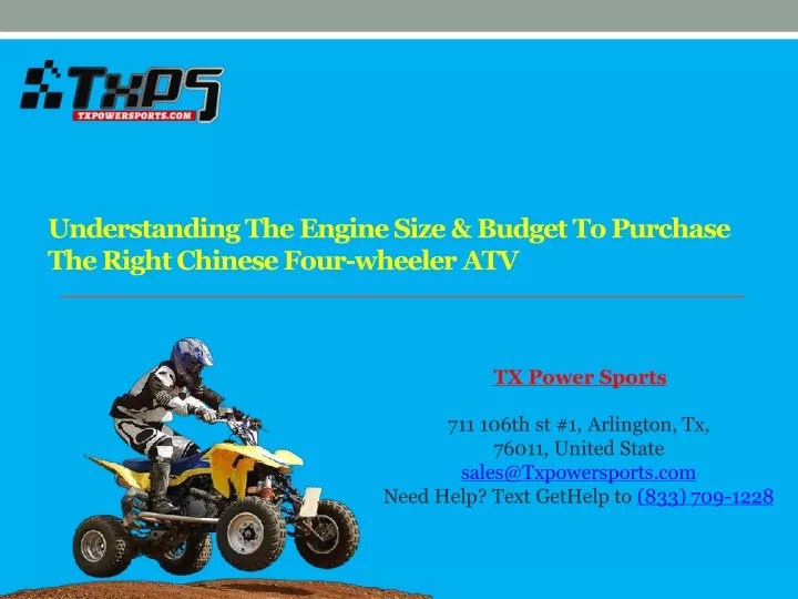 understanding the engine size budget to purchase