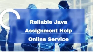Reliable Java Assignment Help Online Service