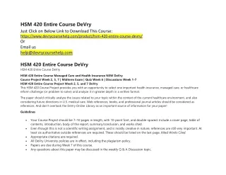 hsm 420 entire course devry just click on below
