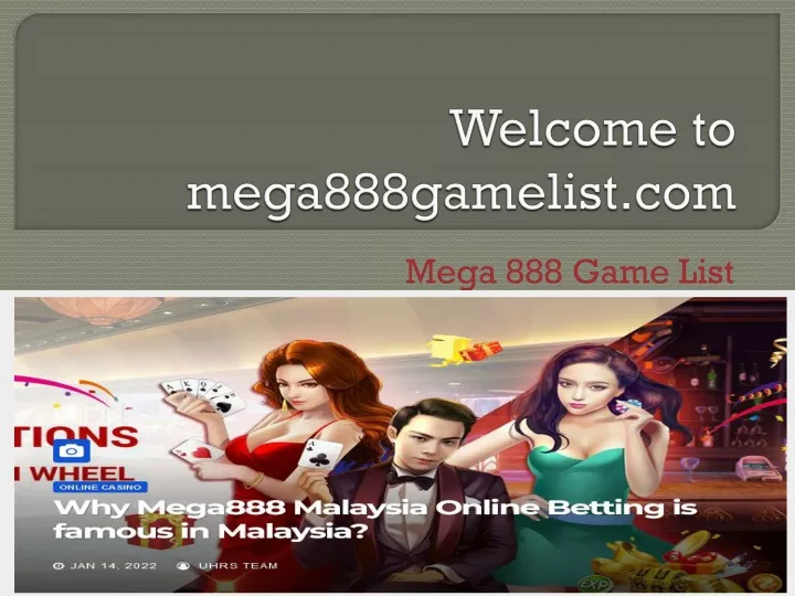 welcome to mega888gamelist com