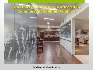 how energy efficiency is affected by commercial
