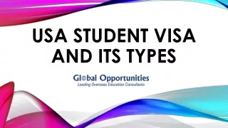 usa student visa and its types