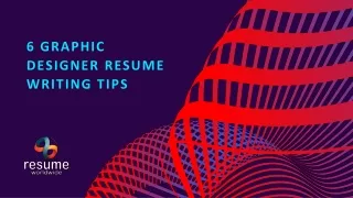 6 Graphic Designer Resume Writing Tips