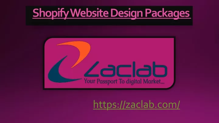 shopify website design packages