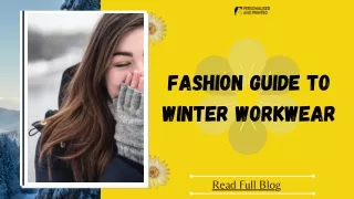 Fashion Guide to Winter WorkWear