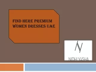 Find Here Premium Women Dresses UAE