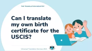 the translation industry