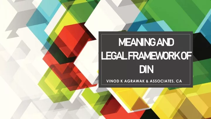 meaning and legal framework of din