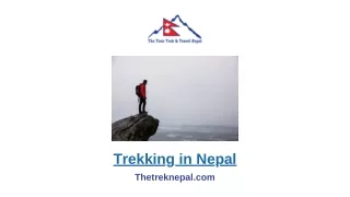 trekking in nepal