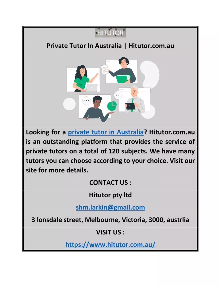 private tutor in australia hitutor com au