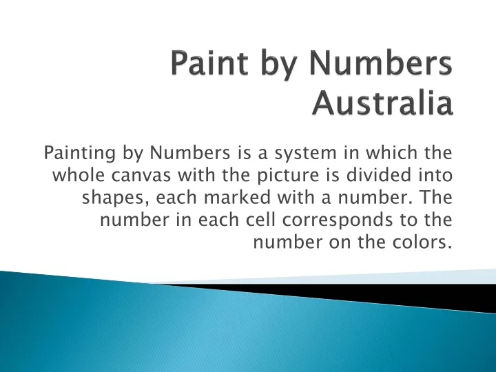 paint by numbers australia