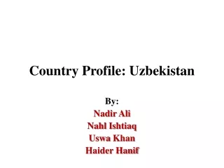 Country Profile