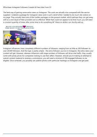 purchase instagram followers canada free likes