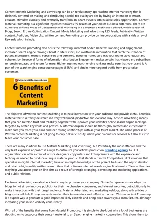 The Benefits of Articles Marketing and advertising