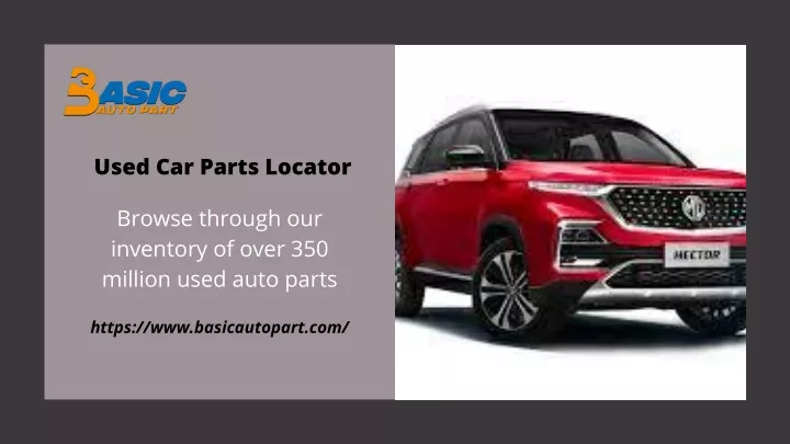 used car parts locator