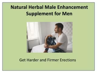 natural herbal male enhancement supplement for men
