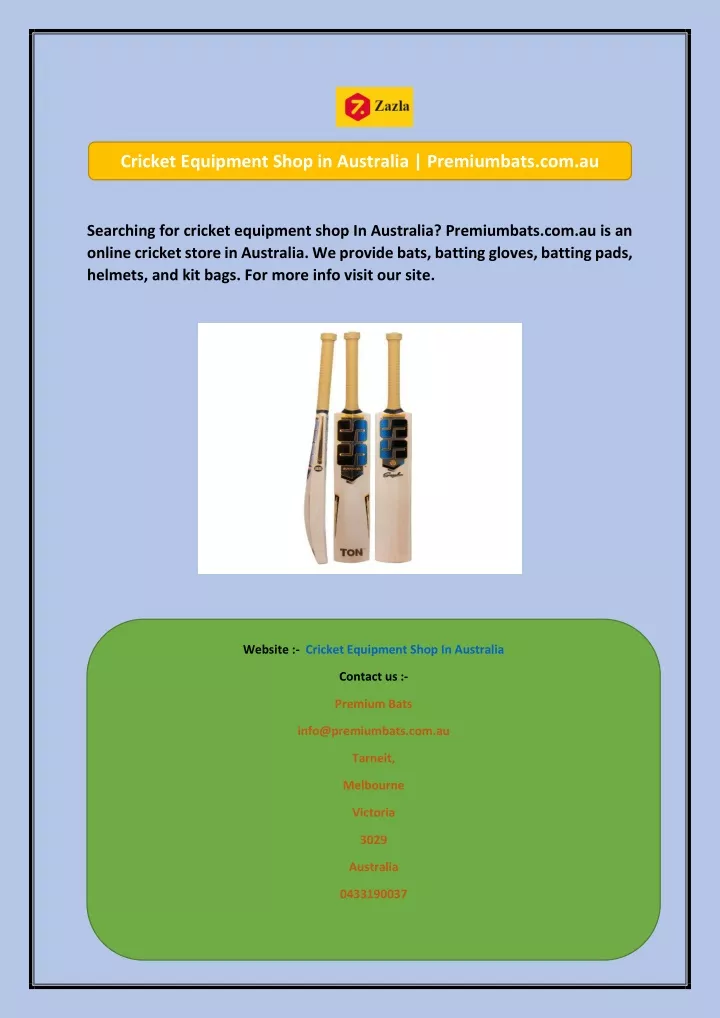 cricket equipment shop in australia premiumbats