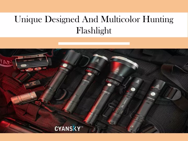 unique designed and multicolor hunting flashlight