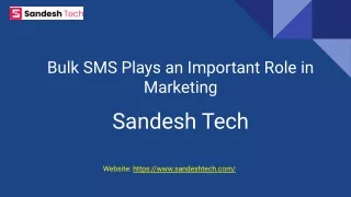 Bulk SMS Plays an Important Role in Marketing