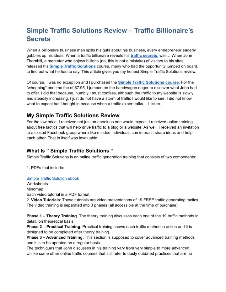 simple traffic solutions review traffic