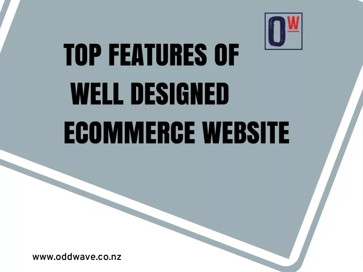 top features of well designed ecommerce website
