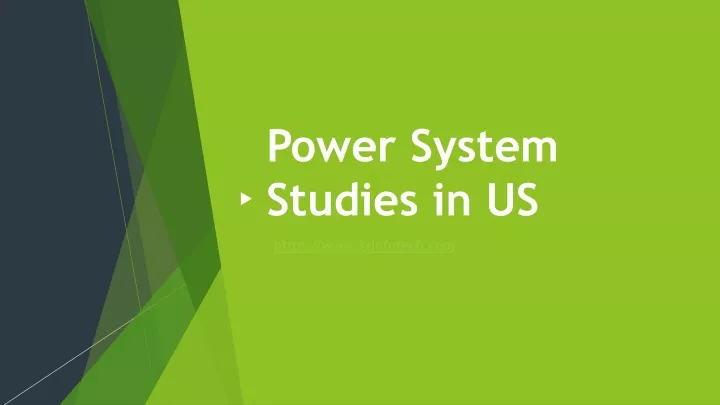 power system studies in us