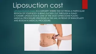 Liposuction cost