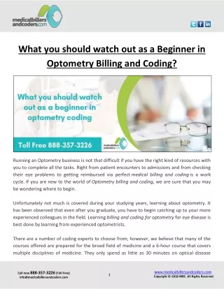what you should watch out as a beginner