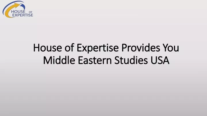 house of expertise provides you middle eastern studies usa