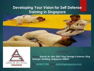 Developing Your Vision for Self Defense Training in Singapore