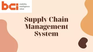 supply chain management system