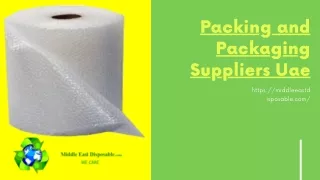 Packing and Packaging Suppliers Uae