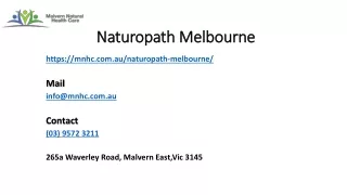 What Is Naturopath Melbourne And What Is Its Function?