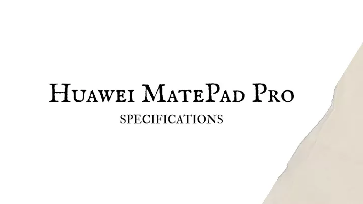 huawei matepad pro