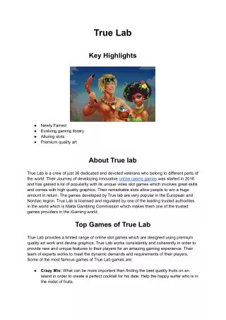 true lab