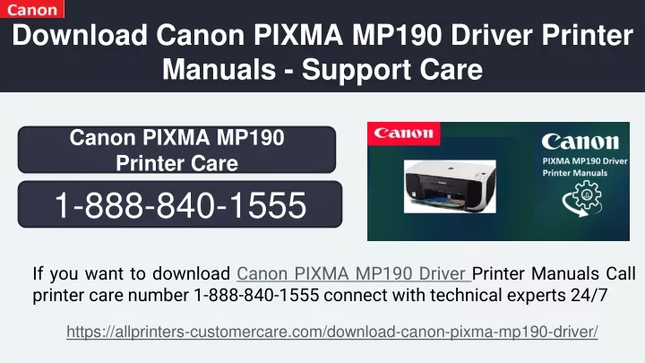 download canon pixma mp190 driver printer manuals