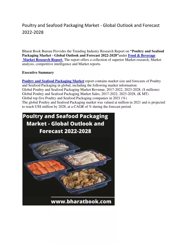 poultry and seafood packaging market global
