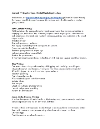 content writing services digital marketing