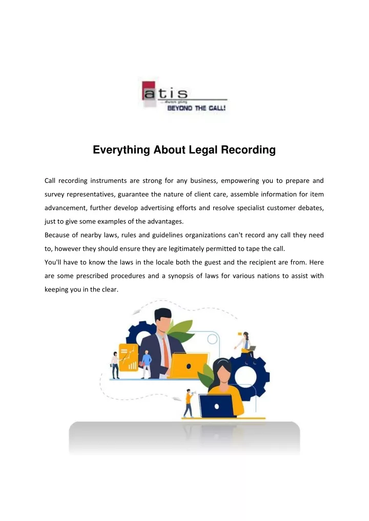 everything about legal recording